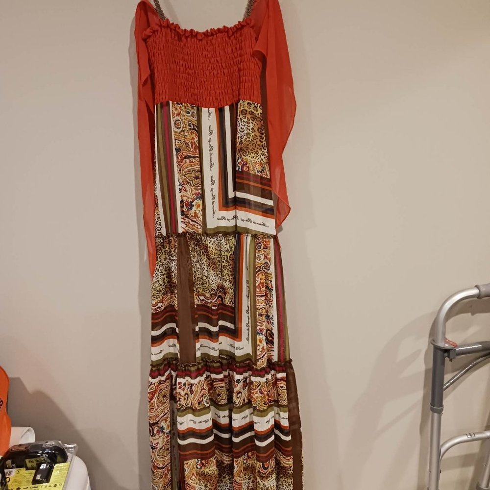 Gracia long spaghetti strap dress